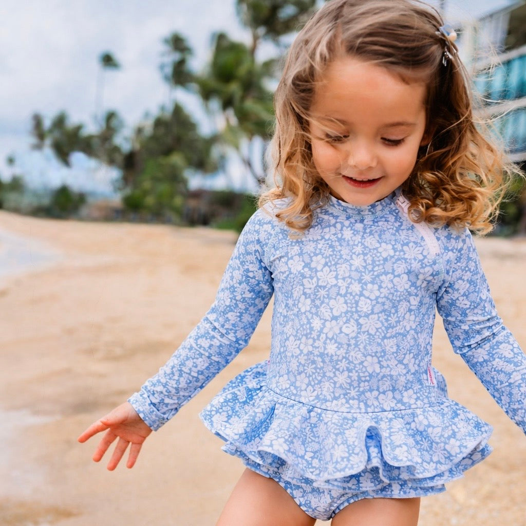 Ditsy Tropical Blue