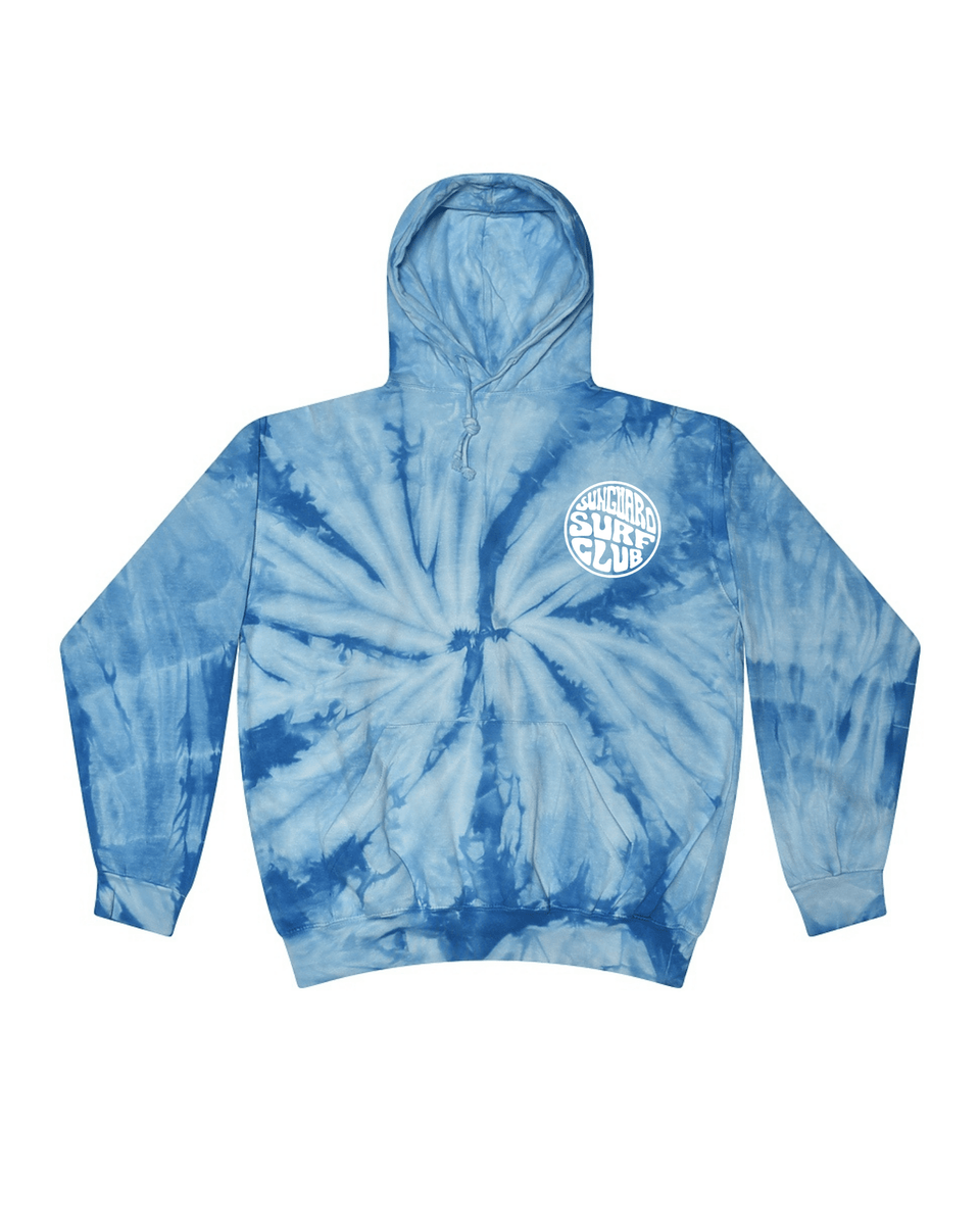 Sunguard Swim Kids Tie Dye Hoodie Sweatshirt L 10 12 Caribbean