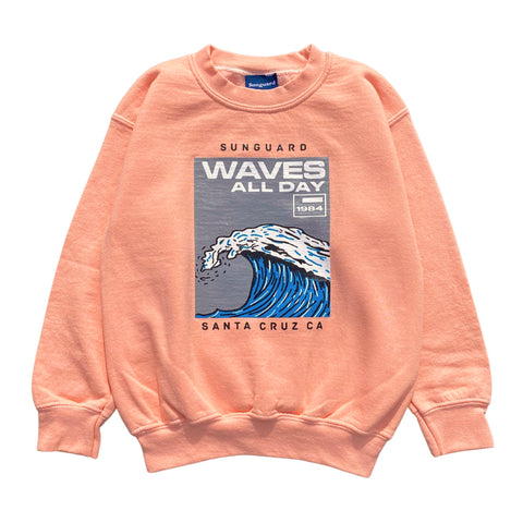 Kids’ Cotton-Blend Waves Sweatshirt