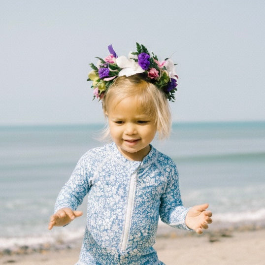 Ditsy Tropical Blue