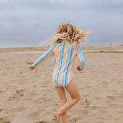 Girls Long Sleeve One-Piece Rashguard