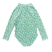 Girls Long Sleeve One-Piece Rashguard