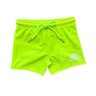 Ray kids neon swim short in Safety Green with UPF 50+ stretch fabric