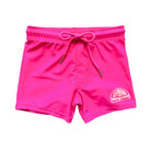 Ray kids neon swim short in Safety Pink with UPF 50+ stretch fabric