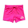 Ray kids neon swim short in Safety Pink with UPF 50+ stretch fabric