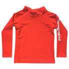 Kids red UPF 50+ long sleeve rashguard swim shirt by Sunguard Swim